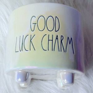 Rae Dunn Iridescent “Good Luck Charm” Planter